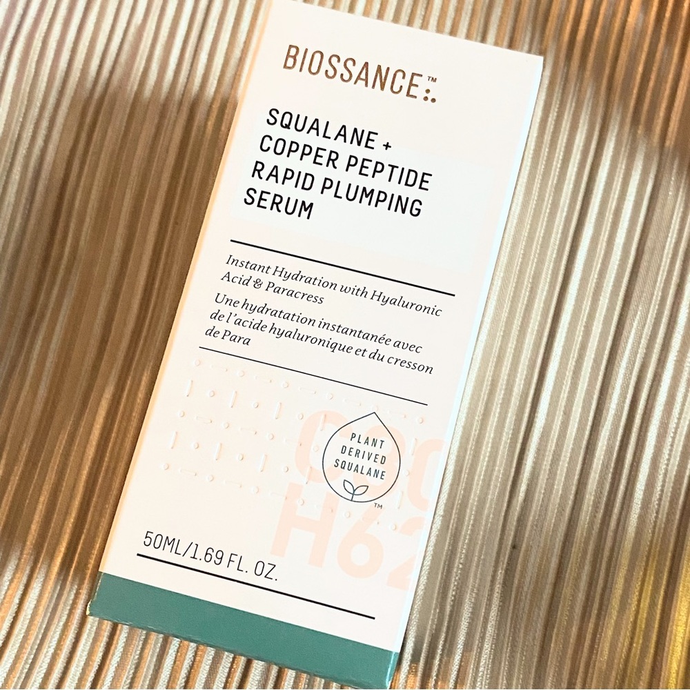 BIOSSANCE COPPER PEPTIDE RAPID SERUM 1.69oz / 50ml FULL SIZE
